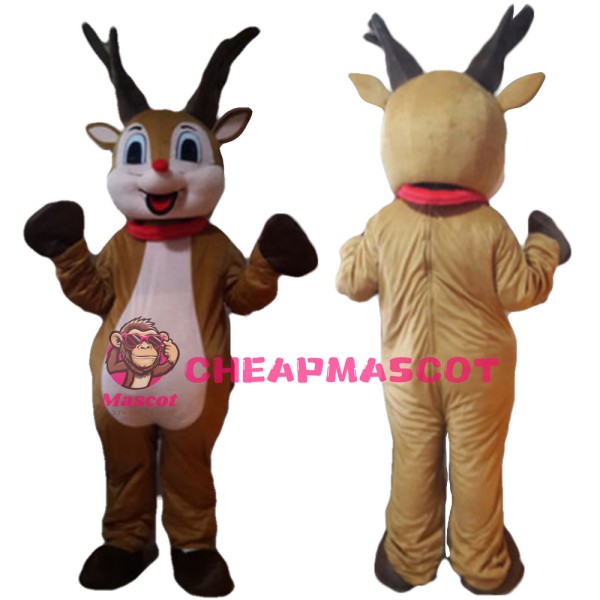 Adult Size Funny Reindeer Mascot Costume