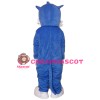 Cartoon Blue & White Cat Mascot Costume