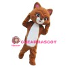 Adorable Brown Cat Mascot Costume