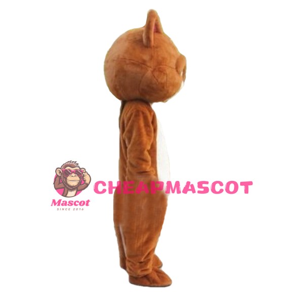 Adorable Brown Cat Mascot Costume