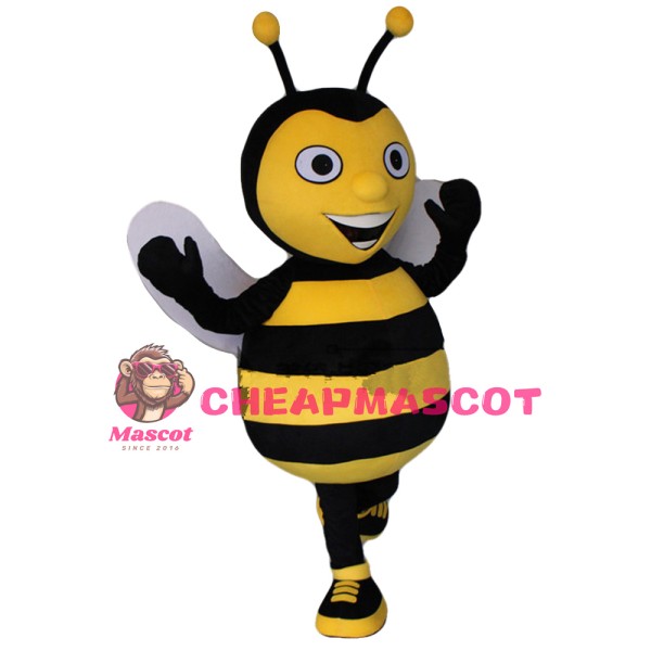Excited Shouting Bee Mascot Costume