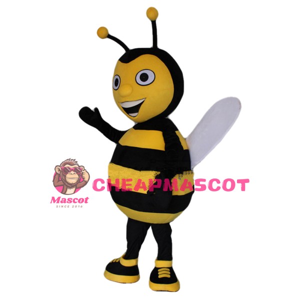 Excited Shouting Bee Mascot Costume