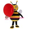 Excited Shouting Bee Mascot Costume