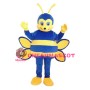 Polite Blue Bee Mascot Costume For Masquerade