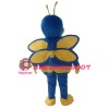 Polite Blue Bee Mascot Costume For Masquerade