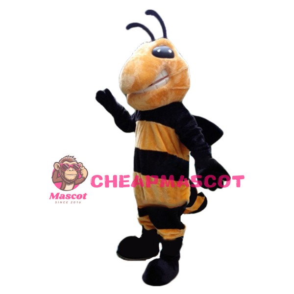 Fancy Tall Plush Bee Mascot Costume