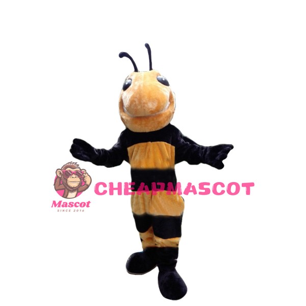 Fancy Tall Plush Bee Mascot Costume