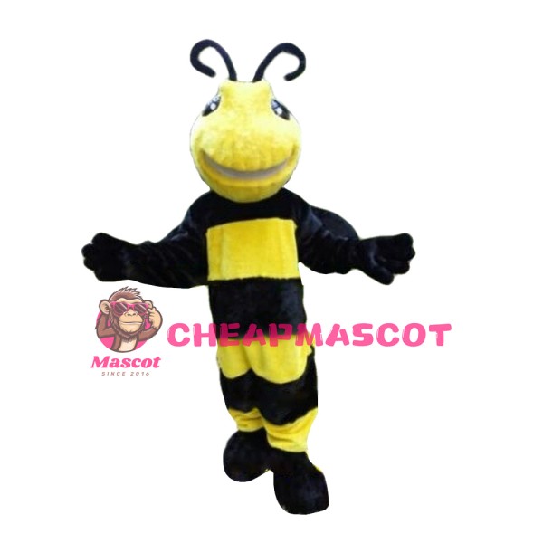 Fancy Tall Plush Bee Mascot Costume