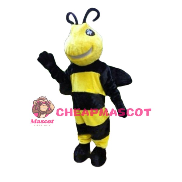 Fancy Tall Plush Bee Mascot Costume
