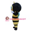 Professional Fancy Smiling Bee Mascot Costume