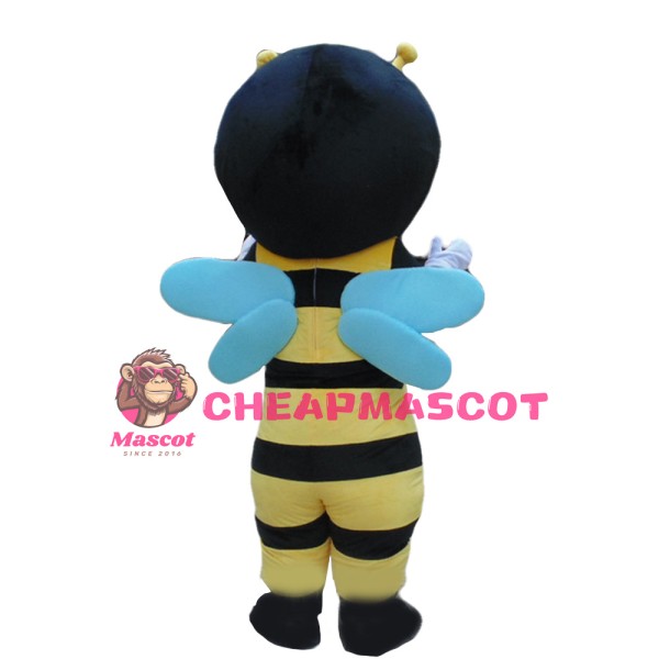 Professional Fancy Smiling Bee Mascot Costume