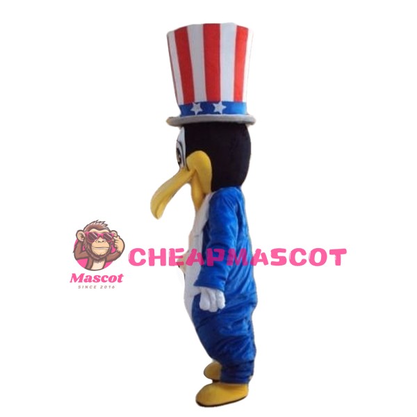 New Funny Blue & White Bird Mascot Costume