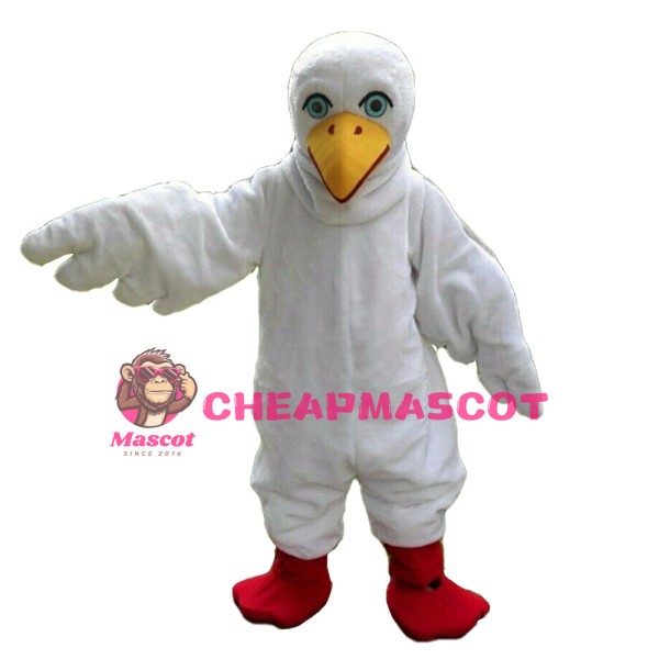 Adult White Bird Mascot Costume For Party Event