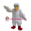 Adult White Bird Mascot Costume For Party Event
