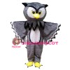 Fancy Grey Owl Mascot Costume