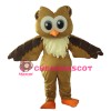Cartoon Big Eyes Brown Owl Mascot Costume