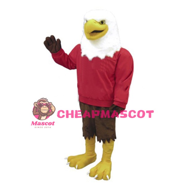 Adult Good Quality Eagle With Red Shirt Mascot Costume