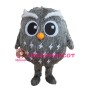 Cute Cartoon Grey Owl Mascot Costume