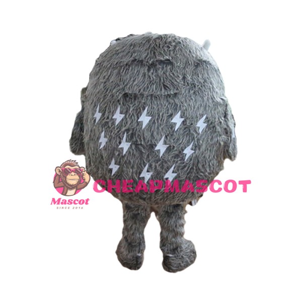 Cute Cartoon Grey Owl Mascot Costume