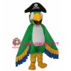 Red & White Bird With Skull Cap Mascot Costume