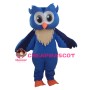 Lovely Cartoon Blue Owl Mascot Costume