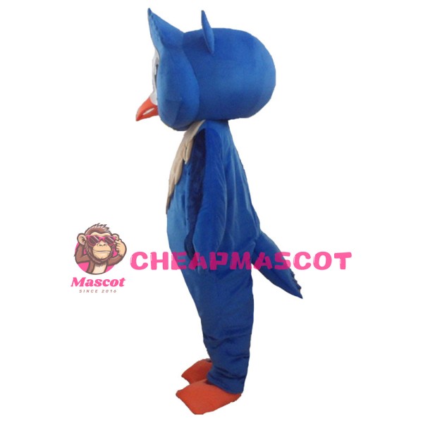 Lovely Cartoon Blue Owl Mascot Costume