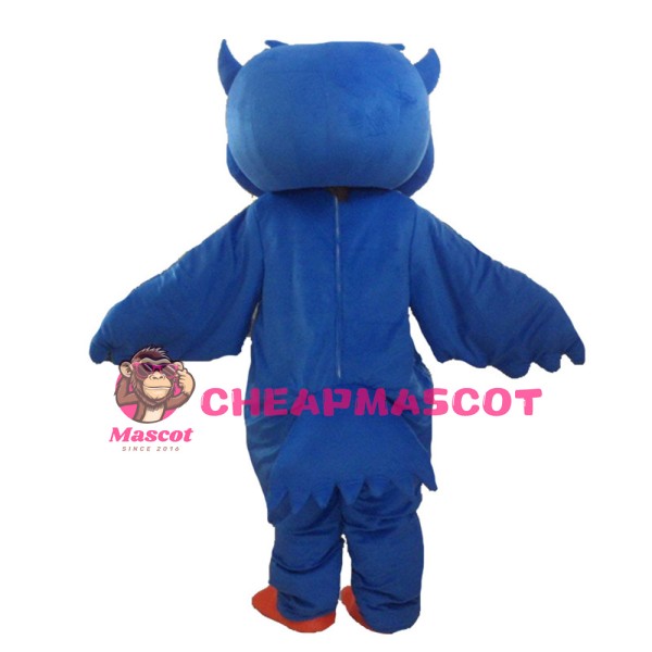 Lovely Cartoon Blue Owl Mascot Costume