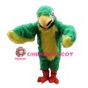 Long Fur Green & Yellow Bird Mascot Costume