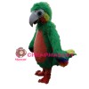 Long Fur Green & Orange Bird Mascot Costume