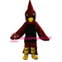 Plush Pointed Red Bird Mascot Costume
