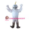 Unisex Funny White Bird Mascot Costume