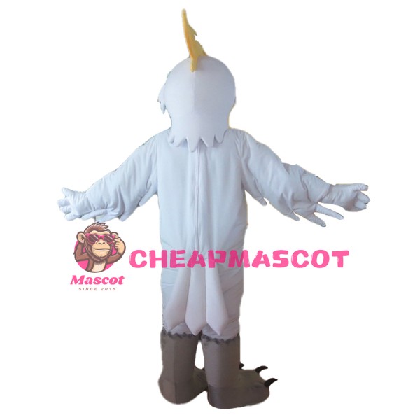 Unisex Funny White Bird Mascot Costume