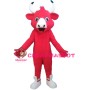 Surprised Red Bull Mascot Costume