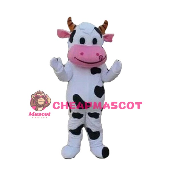 Classic Friendly Cow Mascot Costume