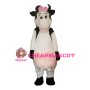 For Carnival Beautiful Cow With Pink Bow Mascot Costume