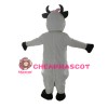 For Carnival Beautiful Cow With Pink Bow Mascot Costume