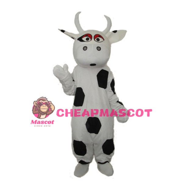 Adorable Plush Cow Mascot Costume