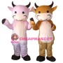 Adult Size Furry Bull Mascot Costume For Outdoor Event