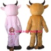 Adult Size Furry Bull Mascot Costume For Outdoor Event