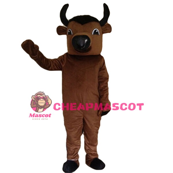Pleasant Brown Calf Mascot Costume