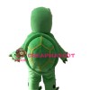 New Version Smart Green Turtle With Glasses Mascot Costume