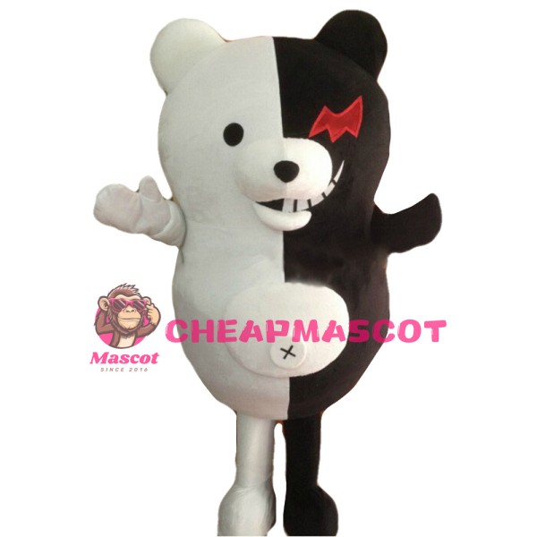 Black & White Evil Bear Mascot Costume