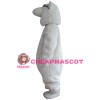 Smart Long Fur White Bear Mascot Costume