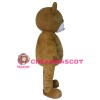 Unisex Tall Brown Bear Mascot Costume