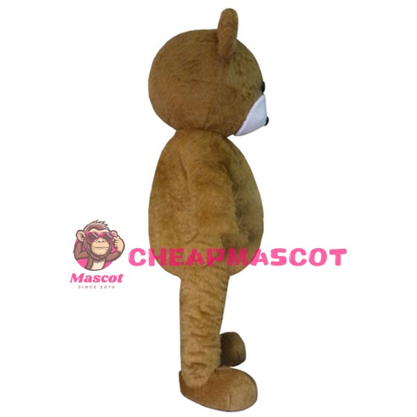Unisex Tall Brown Bear Mascot Costume