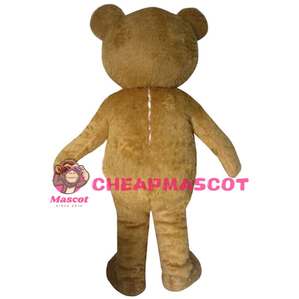 Unisex Tall Brown Bear Mascot Costume