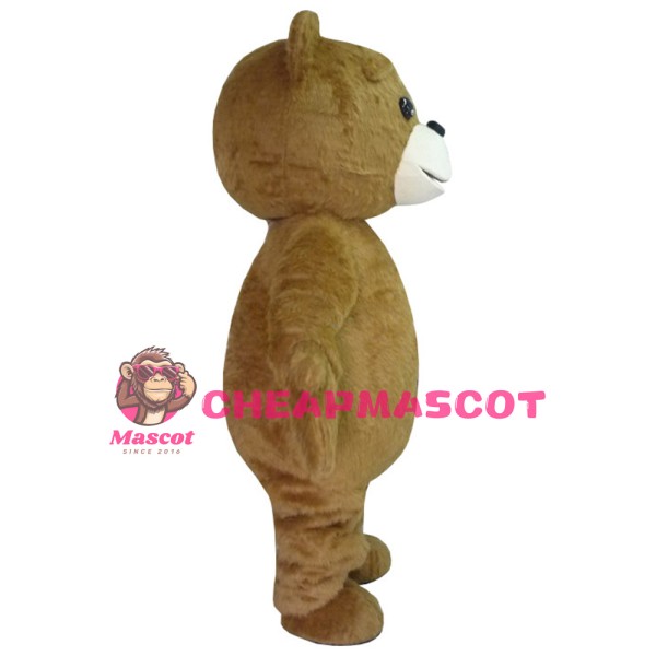 Basic Fat Brown Bear Mascot Costume