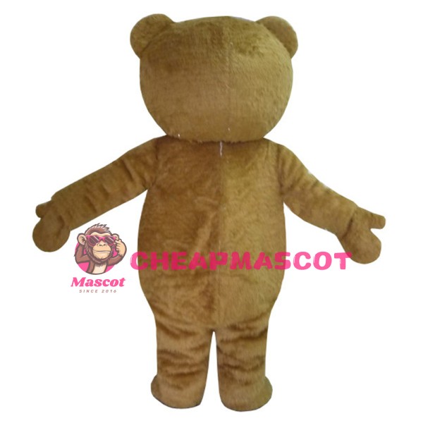 Basic Fat Brown Bear Mascot Costume