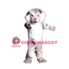 Fierce Grey & White Wolf Mascot Costume