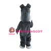 Adult Grey & White Dog Mascot Costume